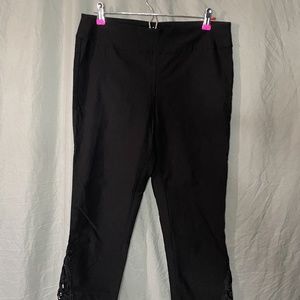 JENNA ROSE BLACK ANKLE CUT DRESS PANTS